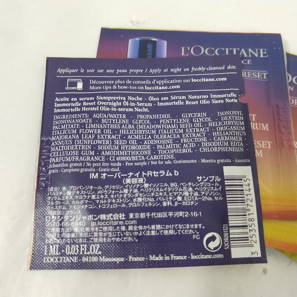 L'Occitane Immortelle Reset Overnight Nuit Oil Serum Travel Size 1ML X 1… - Picture 3 of 4
